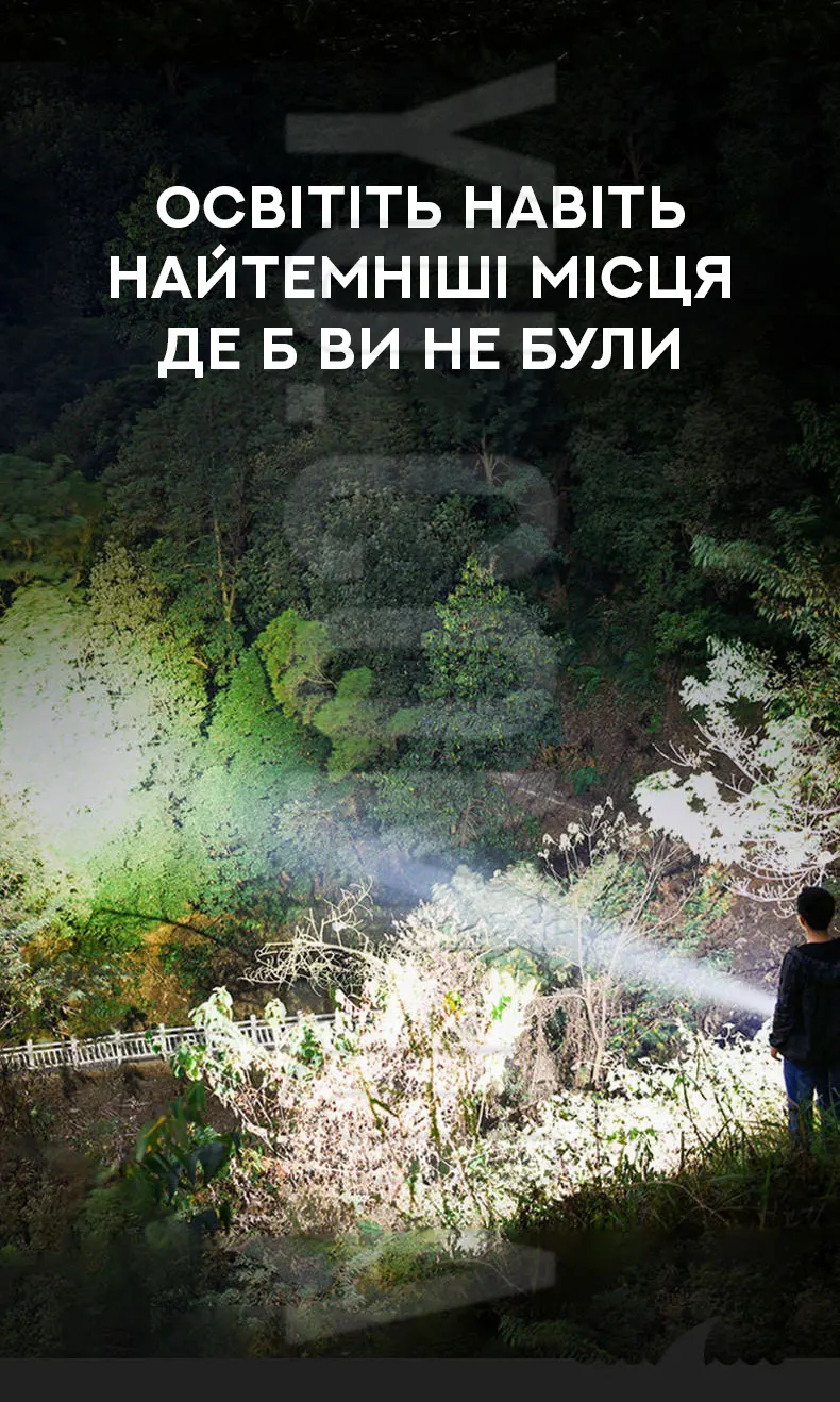 Мощный многофункциональный фонарь X501