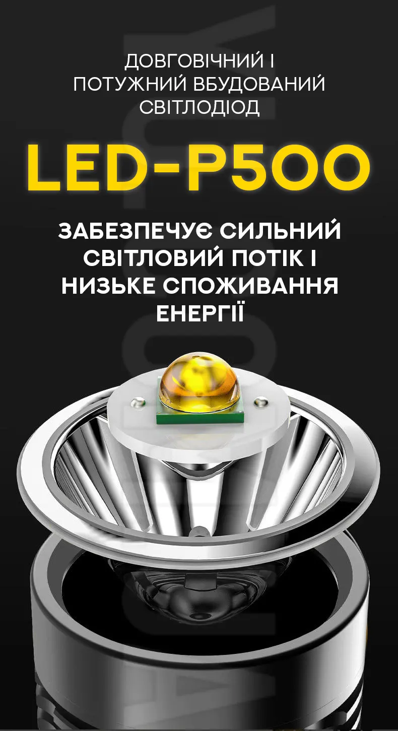 Мощный многофункциональный фонарь X501