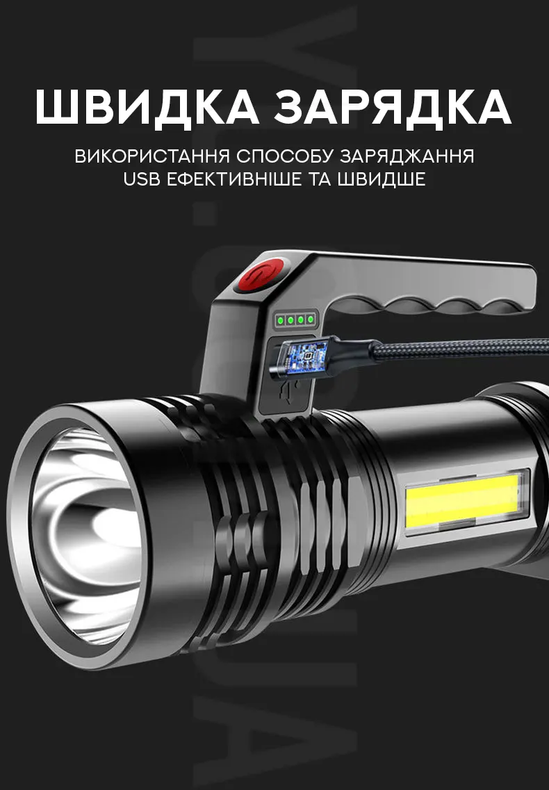 Мощный многофункциональный фонарь X501