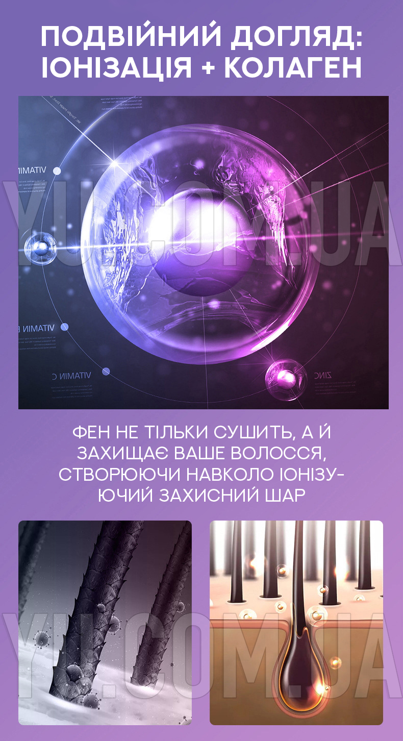 Професійний фен для волосся 2в1 HAIR DRYER 521-2341 Професійний фен для волосся 2в1 HAIR DRYER 521-2341