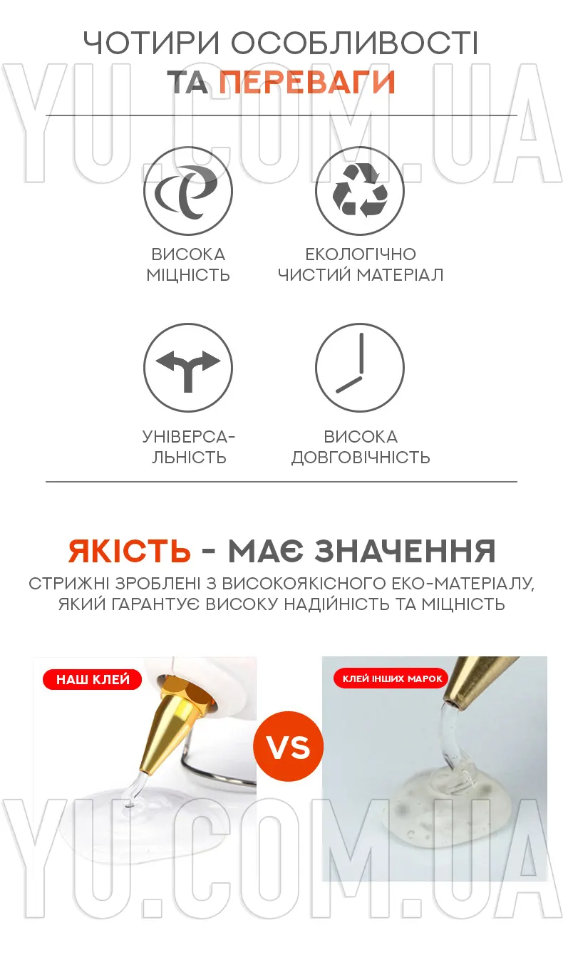 Силиконовый клей в стержнях "A" 1.1 x30