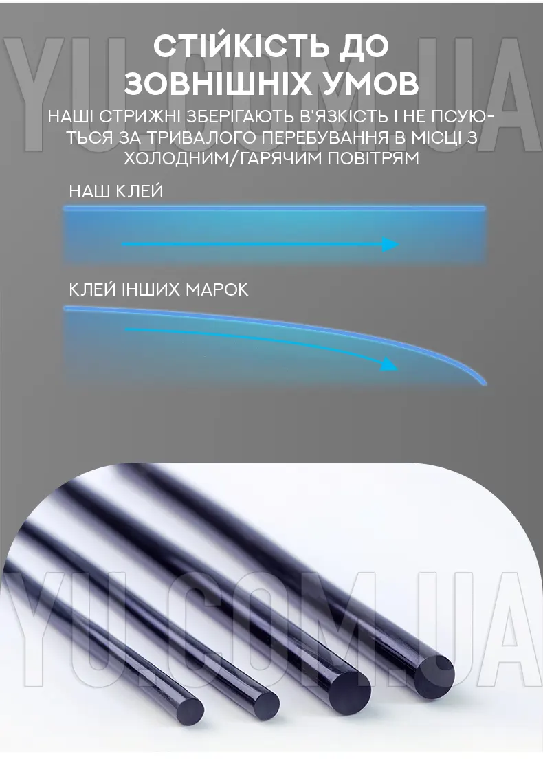Силиконовый клей в стержнях "A" 1.1 x30