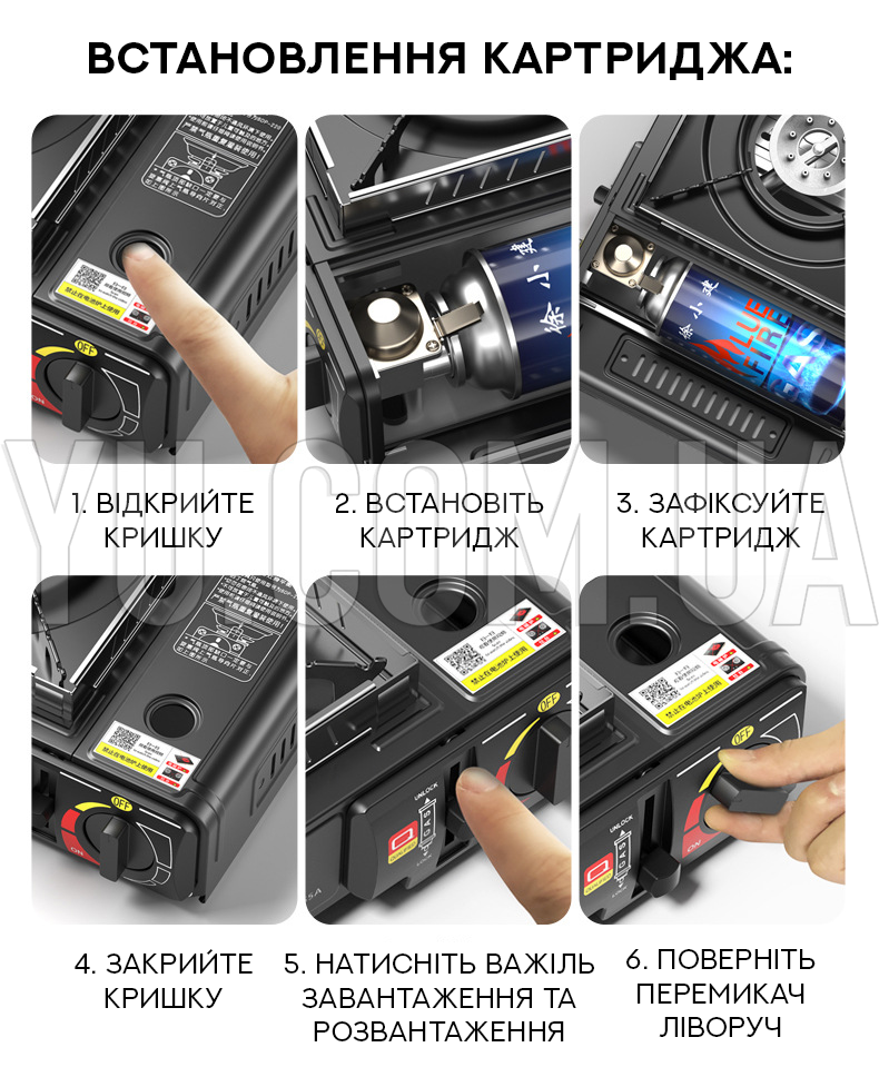 Одноконфорочная портативная газовая плита с автоматическим пьезоподжигом BDZ-155-A Одноконфорочная портативная газовая плита с автоматическим пьезоподжигом BDZ-155-A