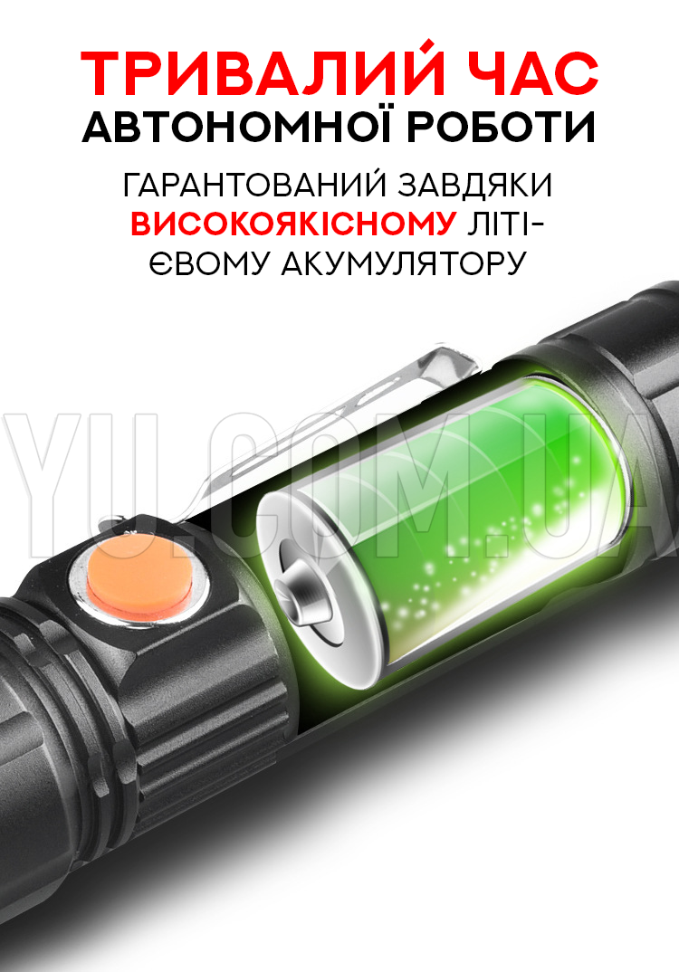 Компактний ручний ліхтарик BL-616-T6 Компактний ручний ліхтарик BL-616-T6