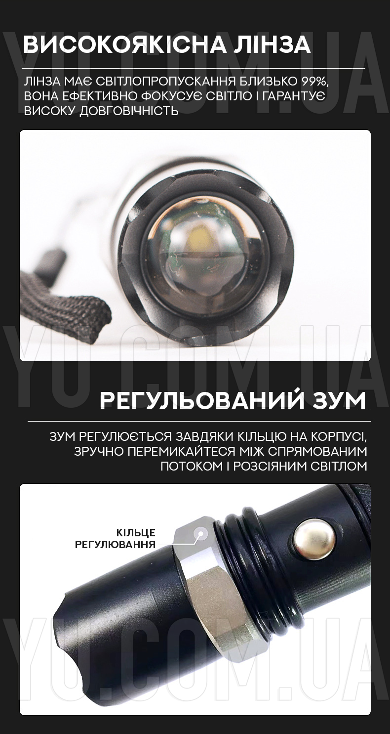 Ручний ліхтарик BL-8626 99000W XPE Ручний ліхтарик BL-8626 99000W XPE