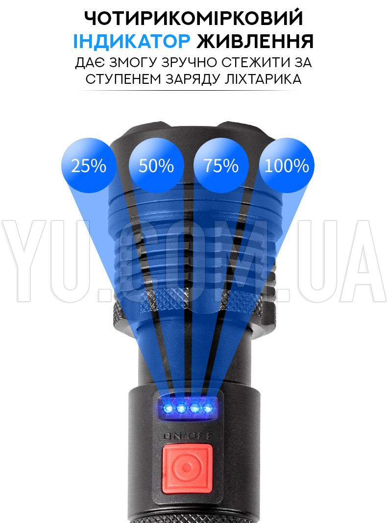 Ручний ліхтарик Bailong BL-X72 P90