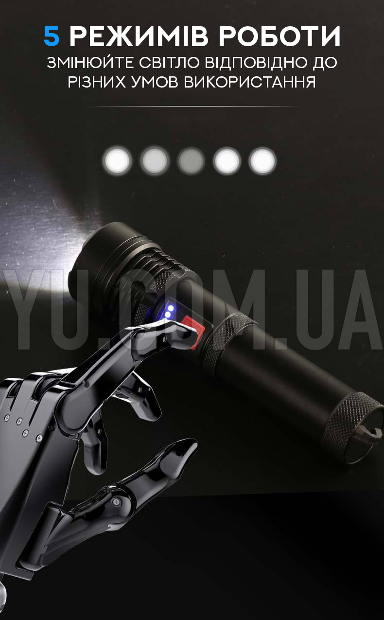 Ручний ліхтарик Bailong BL-X72 P90