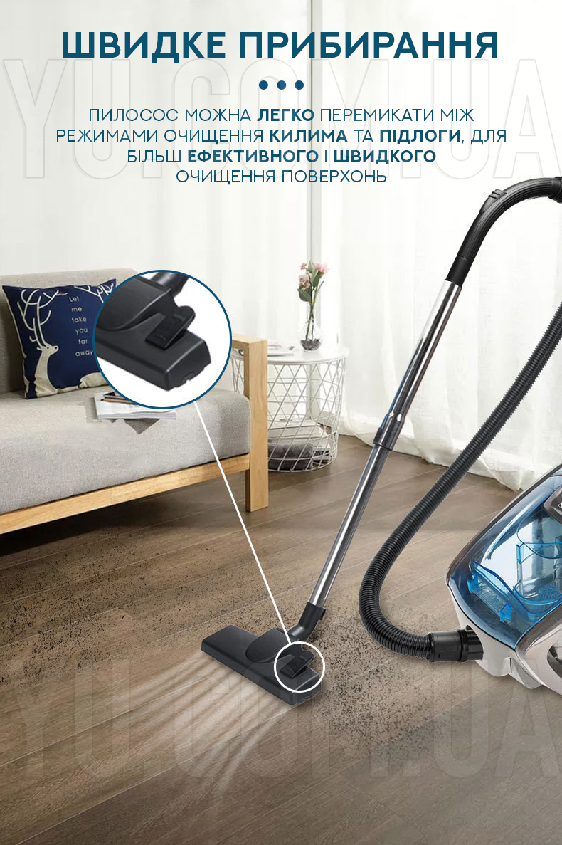 Контейнерний пилосос Crownberg CB-0112 2600W Контейнерний пилосос Crownberg CB-0112 2600W