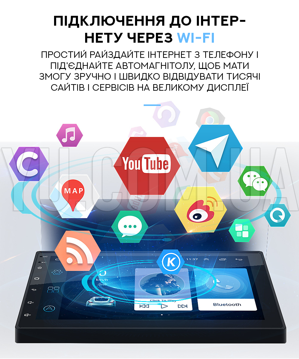 Автомагнітола MP5 CJ-7A BT Android 8.0 2G-16G 2DIN Автомагнітола MP5 CJ-7A BT Android 8.0 2G-16G 2DIN
