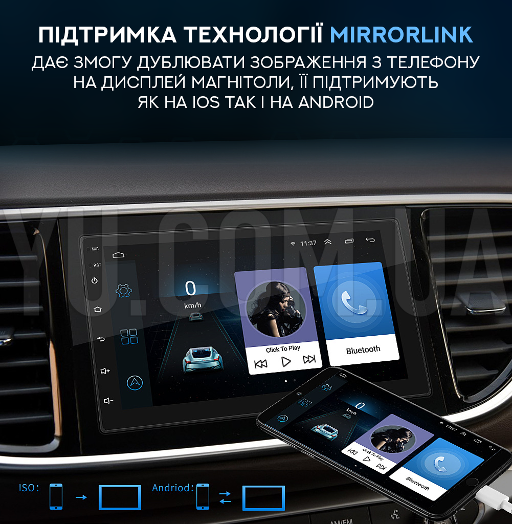 Автомагнітола MP5 CJ-7A BT Android 8.0 2G-16G 2DIN Автомагнітола MP5 CJ-7A BT Android 8.0 2G-16G 2DIN