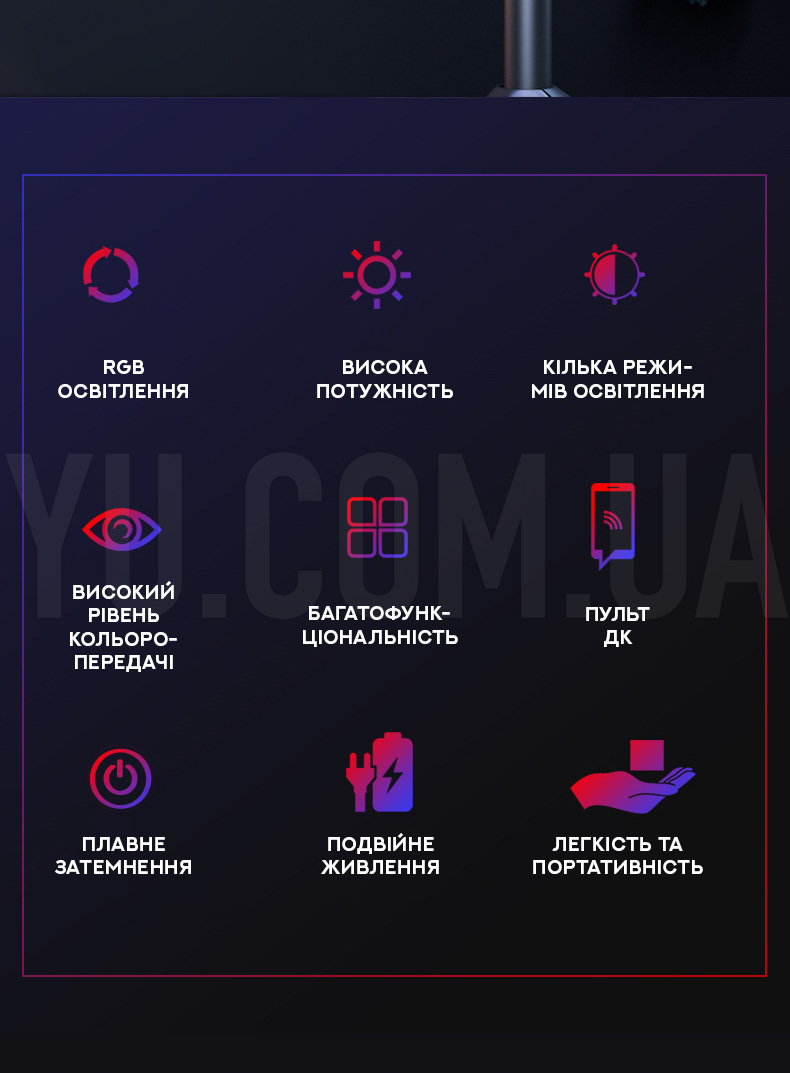 LED-лампа для студійного освітлення F99 LED-лампа для студійного освітлення F99