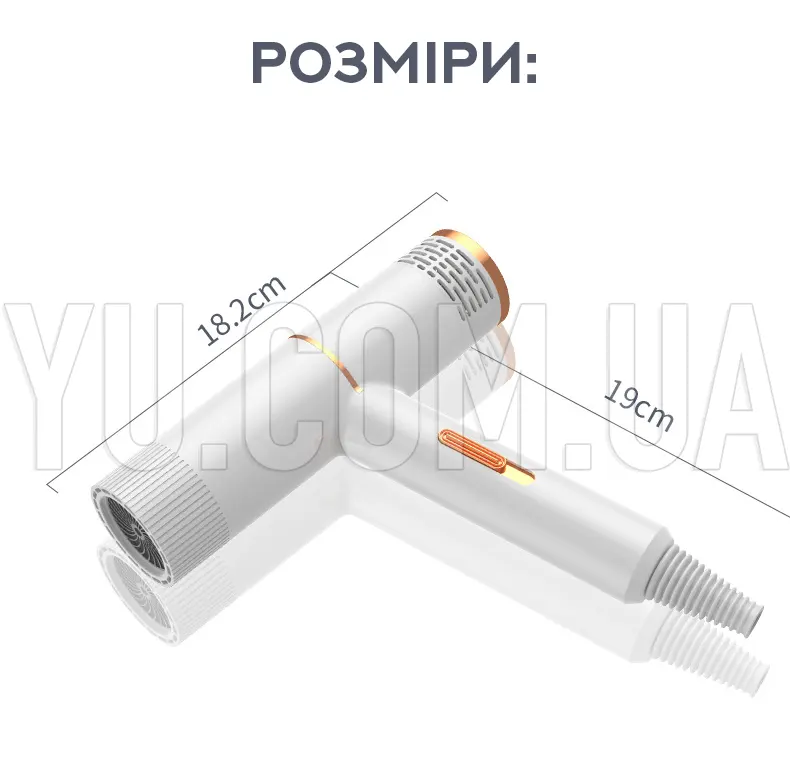 Професійний фен для укладання з іонізацією DRY HAIR EFFICIENTLY 1000W MA03-56 Професійний фен для укладання з іонізацією DRY HAIR EFFICIENTLY 1000W MA03-56