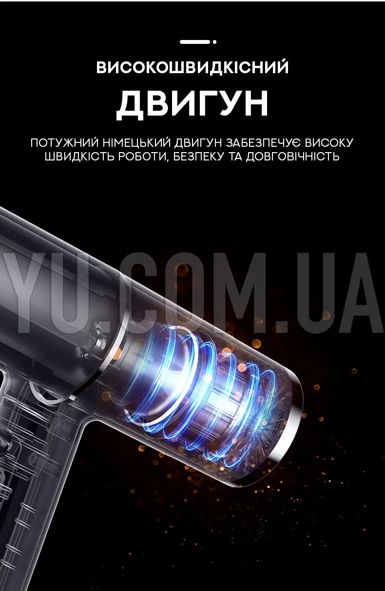 Професійний фен для укладання з іонізацією DRY HAIR EFFICIENTLY 1000W MA03-56 Професійний фен для укладання з іонізацією DRY HAIR EFFICIENTLY 1000W MA03-56