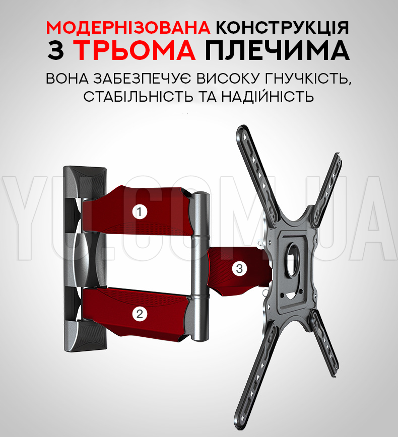 Кронштейн крепление для телевизора на стену 32"-65" P4 Кронштейн крепление для телевизора на стену 32"-65" P4