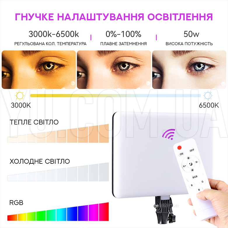 Led-лампа для студійного освітлення PM26RGB Led-лампа для студійного освітлення PM26RGB