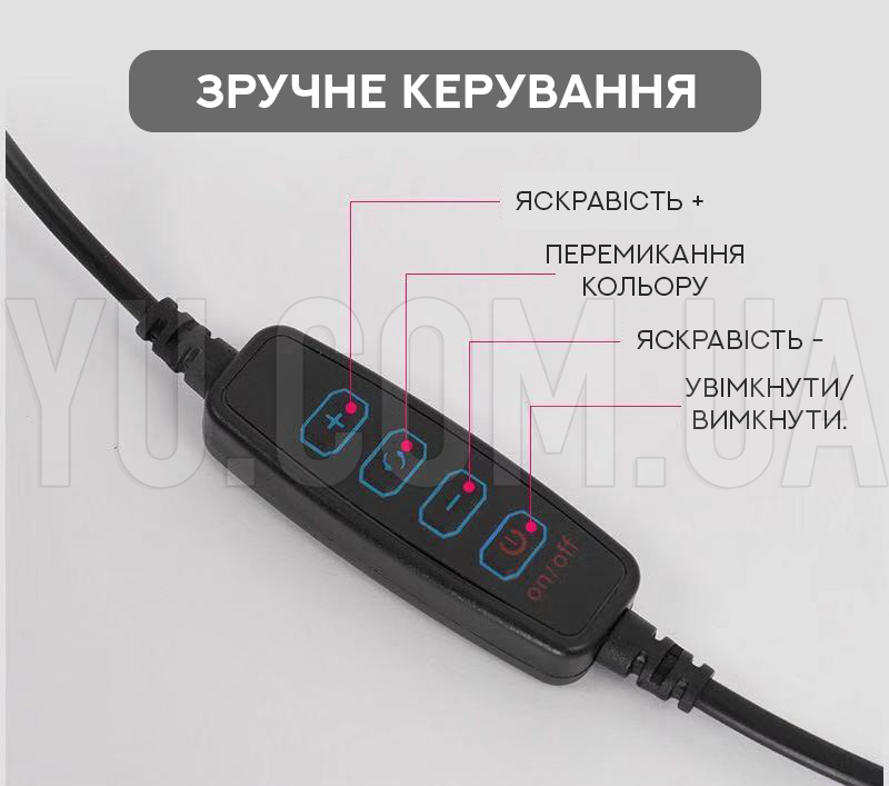 Кільцева LED лампа QX-200 20см Кільцева LED лампа QX-200 20см