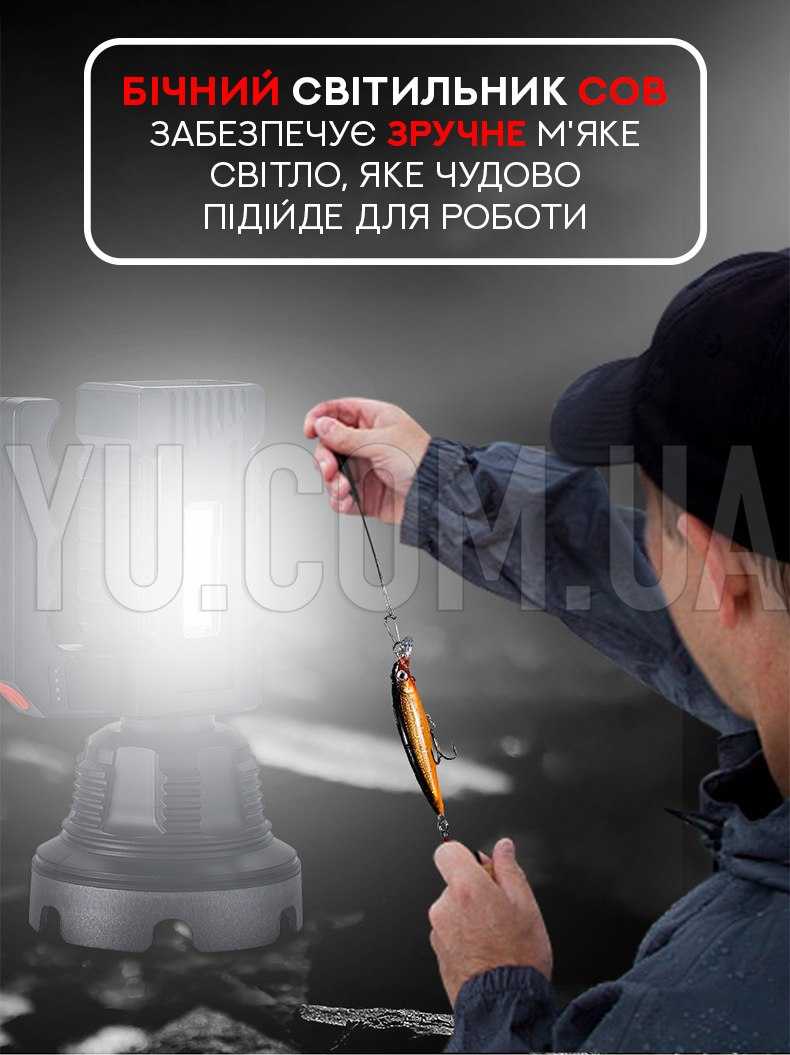 Потужний ручний ліхтар BL T-100 Torch з бічним світлом Потужний ручний ліхтар BL T-100 Torch з бічним світлом