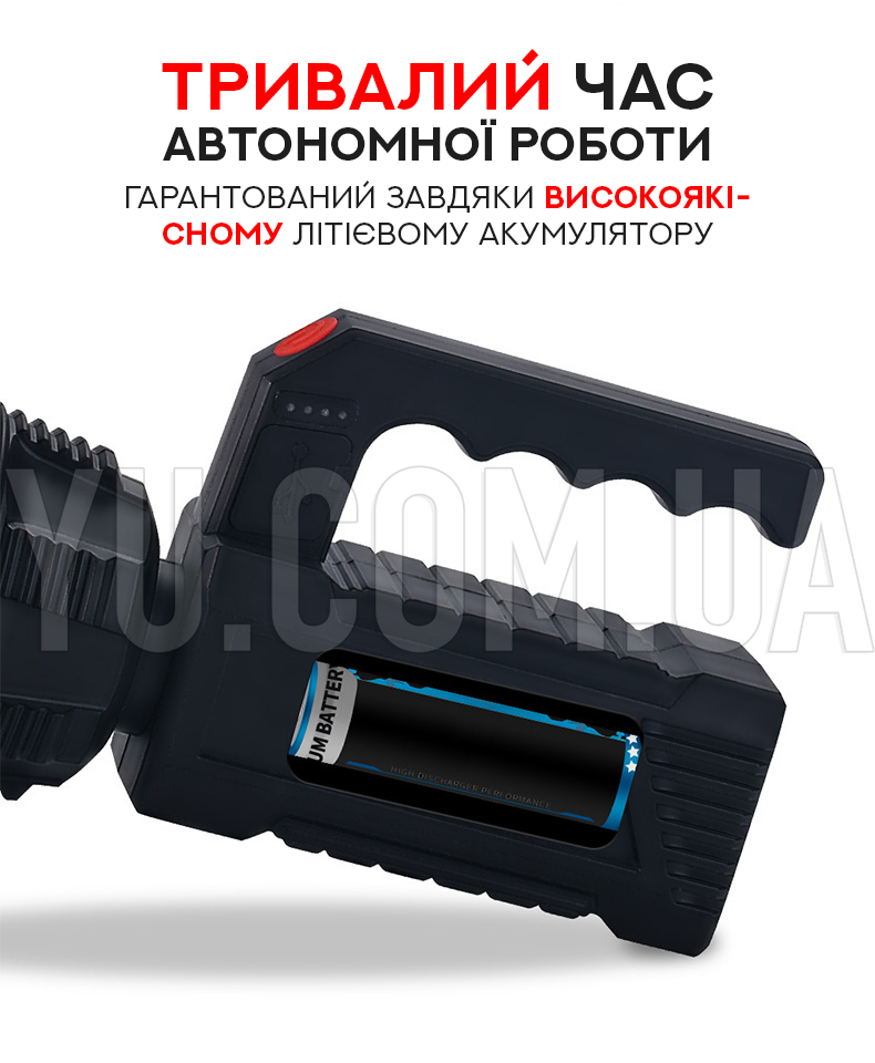 Потужний ручний ліхтар BL T-100 Torch з бічним світлом Потужний ручний ліхтар BL T-100 Torch з бічним світлом