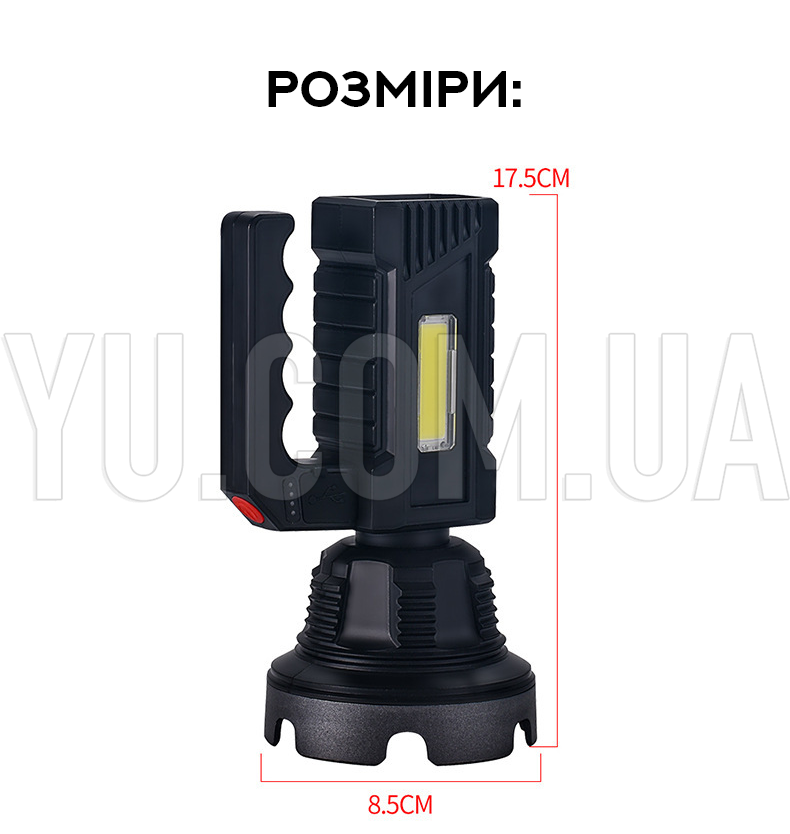 Потужний ручний ліхтар BL T-100 Torch з бічним світлом Потужний ручний ліхтар BL T-100 Torch з бічним світлом