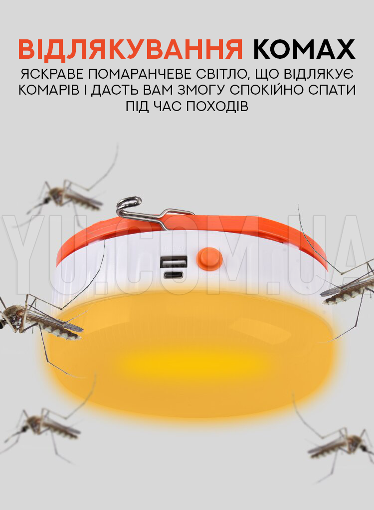Підвісна LED-лампа на сонячній батареї Bailong Solar Type-C UFO2022-150 Підвісна LED-лампа на сонячній батареї Bailong Solar Type-C UFO2022-150