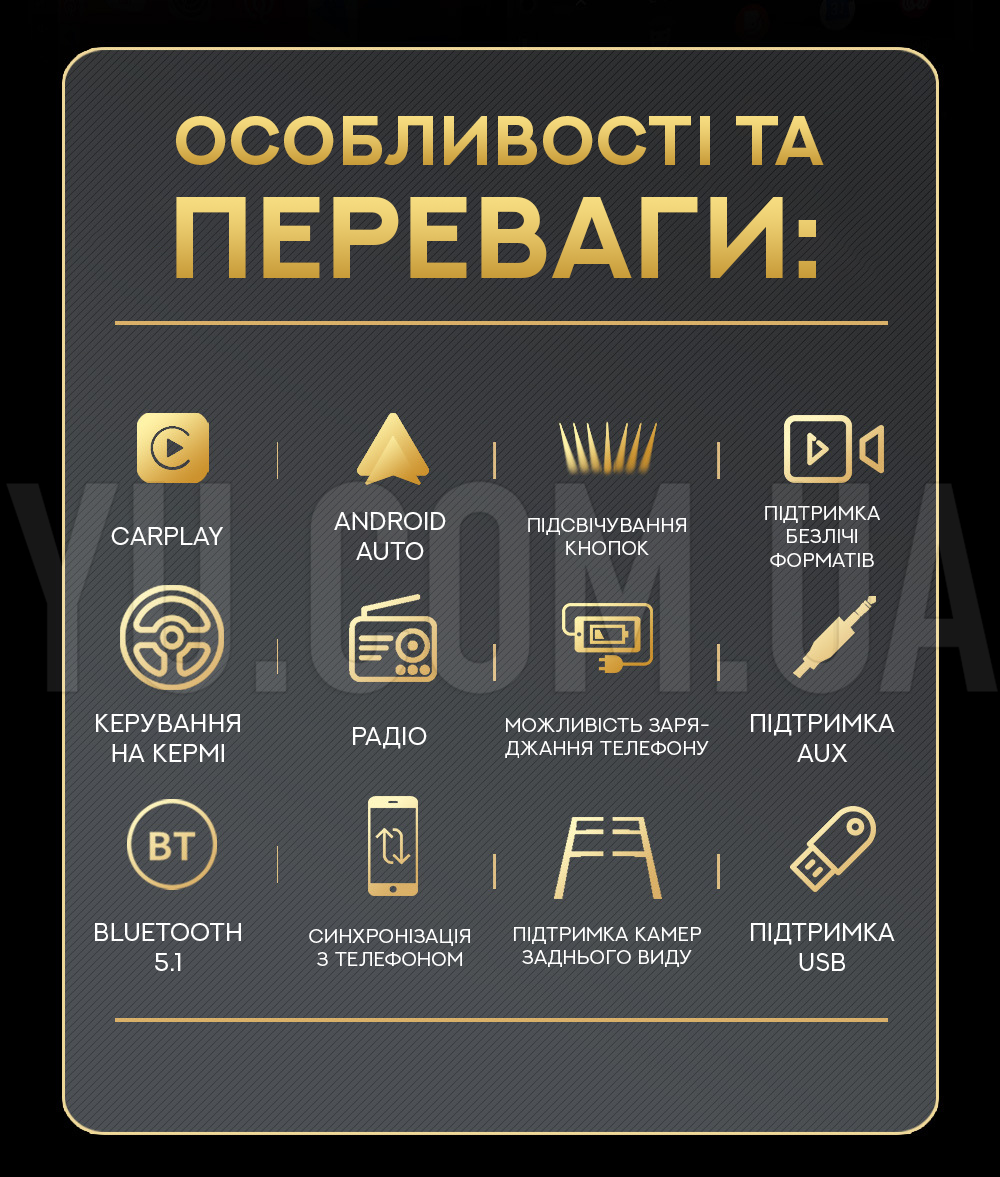 Універсальна автомагнітола X2S 7" 2 DIN на Android carplay MP4-MP5