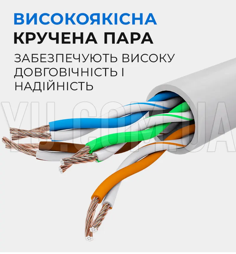 Патчкорд кабель для интернета LAN 10m