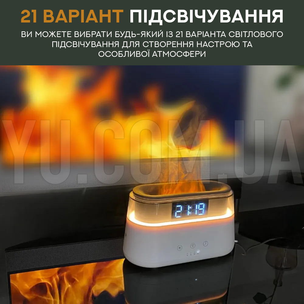 Настольный увлажнитель воздуха 180 мл с подсветкой и часами 55-618 Настольный увлажнитель воздуха 180 мл с подсветкой и часами 55-618