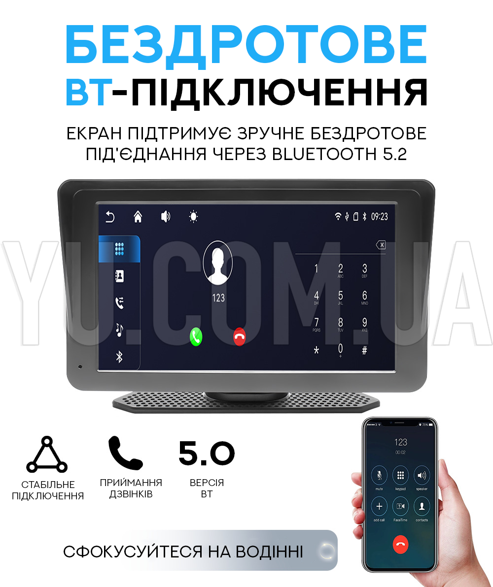 Беспроводная автомобильная стереосистема с дисплеем 7-дюймов Carplay 701W Беспроводная автомобильная стереосистема с дисплеем 7-дюймов Carplay 701W