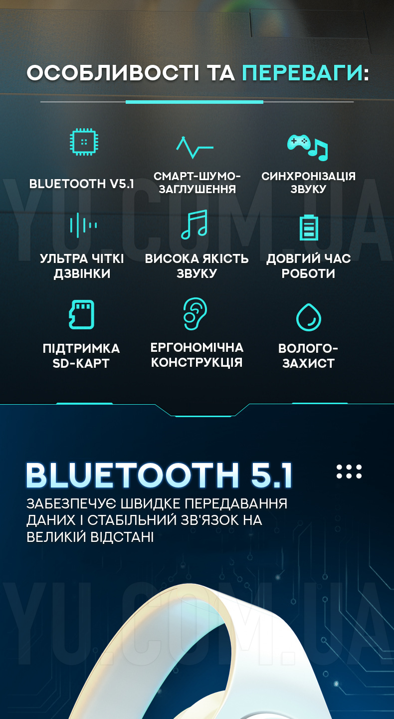 Портативні бездротові навушники P39 Портативні бездротові навушники P39