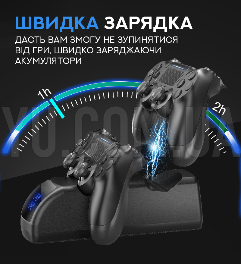 Подвійна зарядна станція для двох геймпадів PS (RD-00-23) Подвійна зарядна станція для двох геймпадів PS (RD-00-23)
