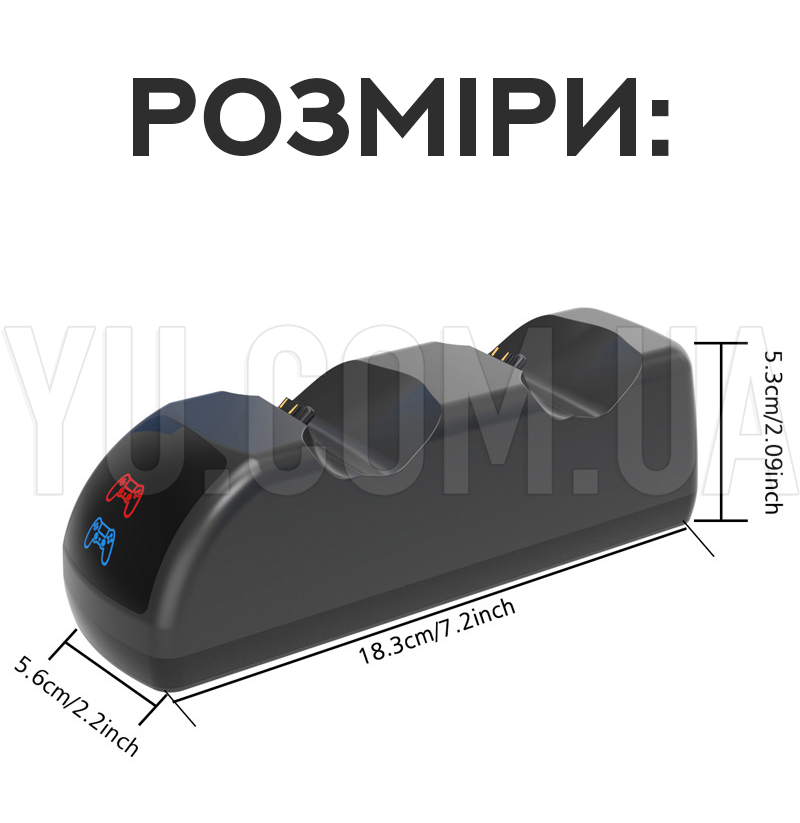 Подвійна зарядна станція для двох геймпадів PS (RD-00-23) Подвійна зарядна станція для двох геймпадів PS (RD-00-23)
