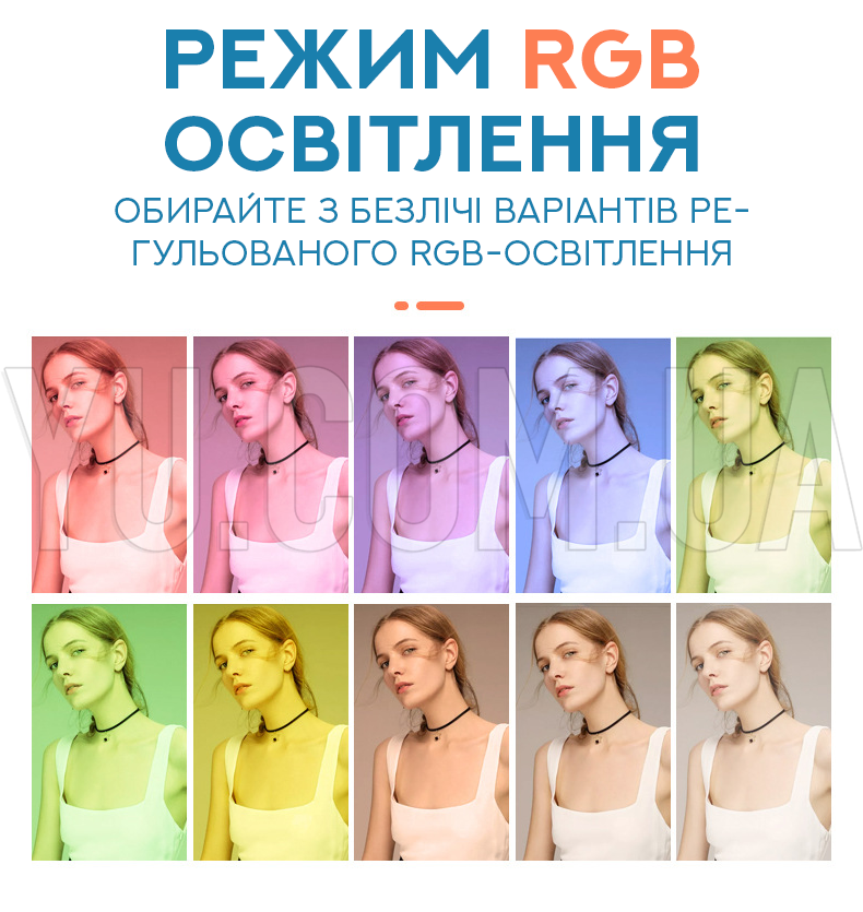 Кільцева RGB лампа з трьома тримачами, сумкою та пультом ДУ RL-19 Кільцева RGB лампа з трьома тримачами, сумкою та пультом ДУ RL-19