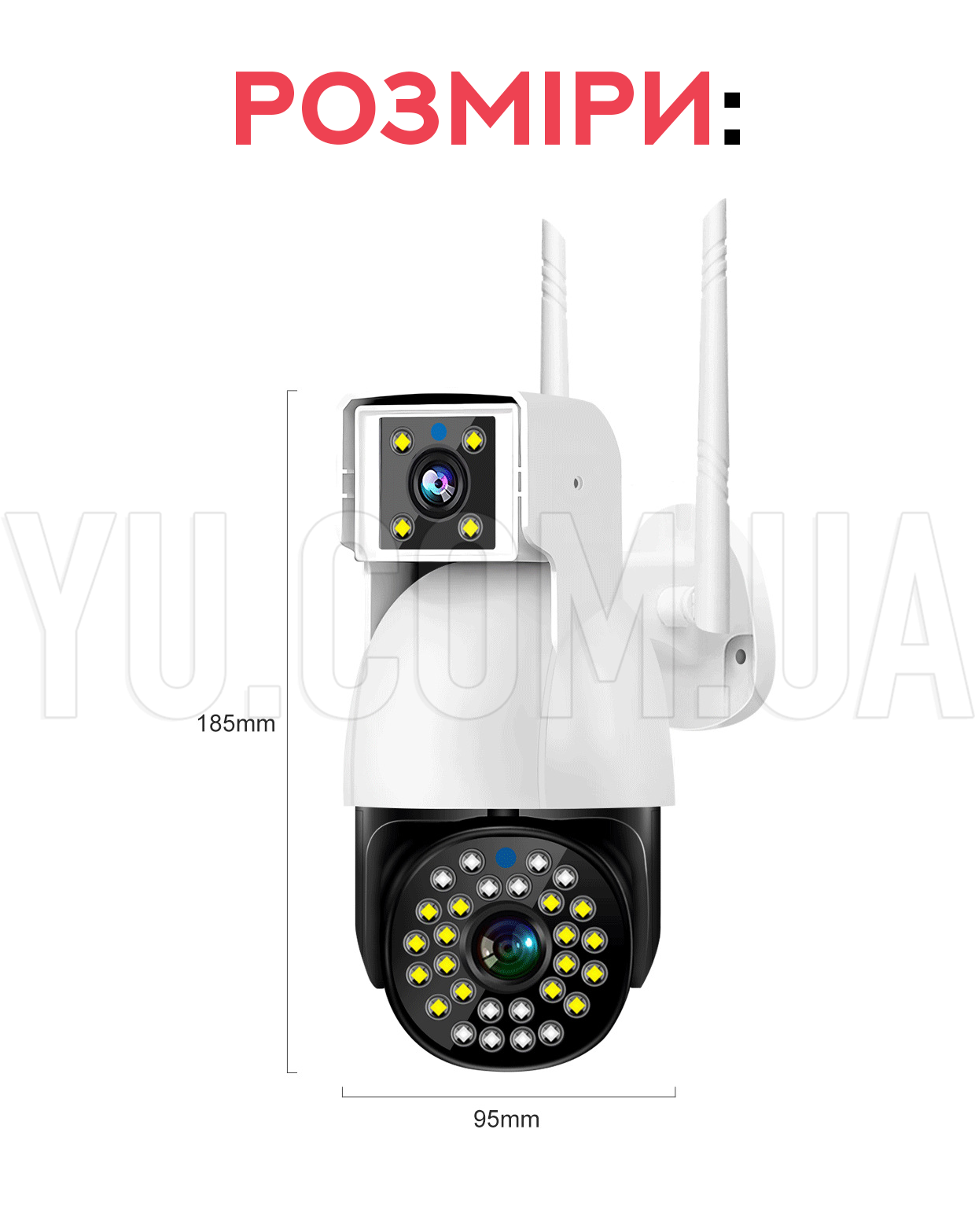 Камера видеонаблюдения WIFI DUAL CAMERA P12 IP 360/90 V380PRO 3+3.0mp