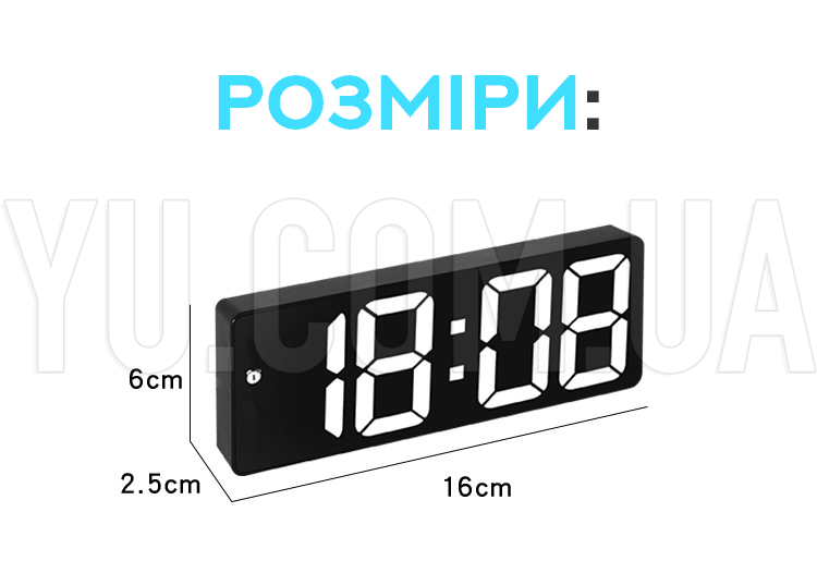 Электронные часы с зеркальным дисплеем, от USB + термометр, VST-898-4  (Зеленый)