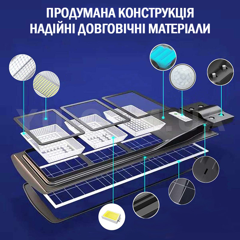 Ліхтар на сонячній батареї на стовп Solar Street Light 3VPP