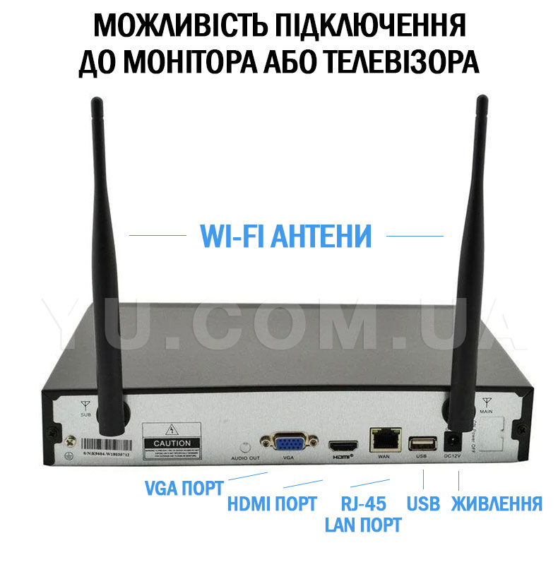 Видеорегистратор 4 канальный и 4 камеры DVR KIT CAD Full HD UKC 8004/6673