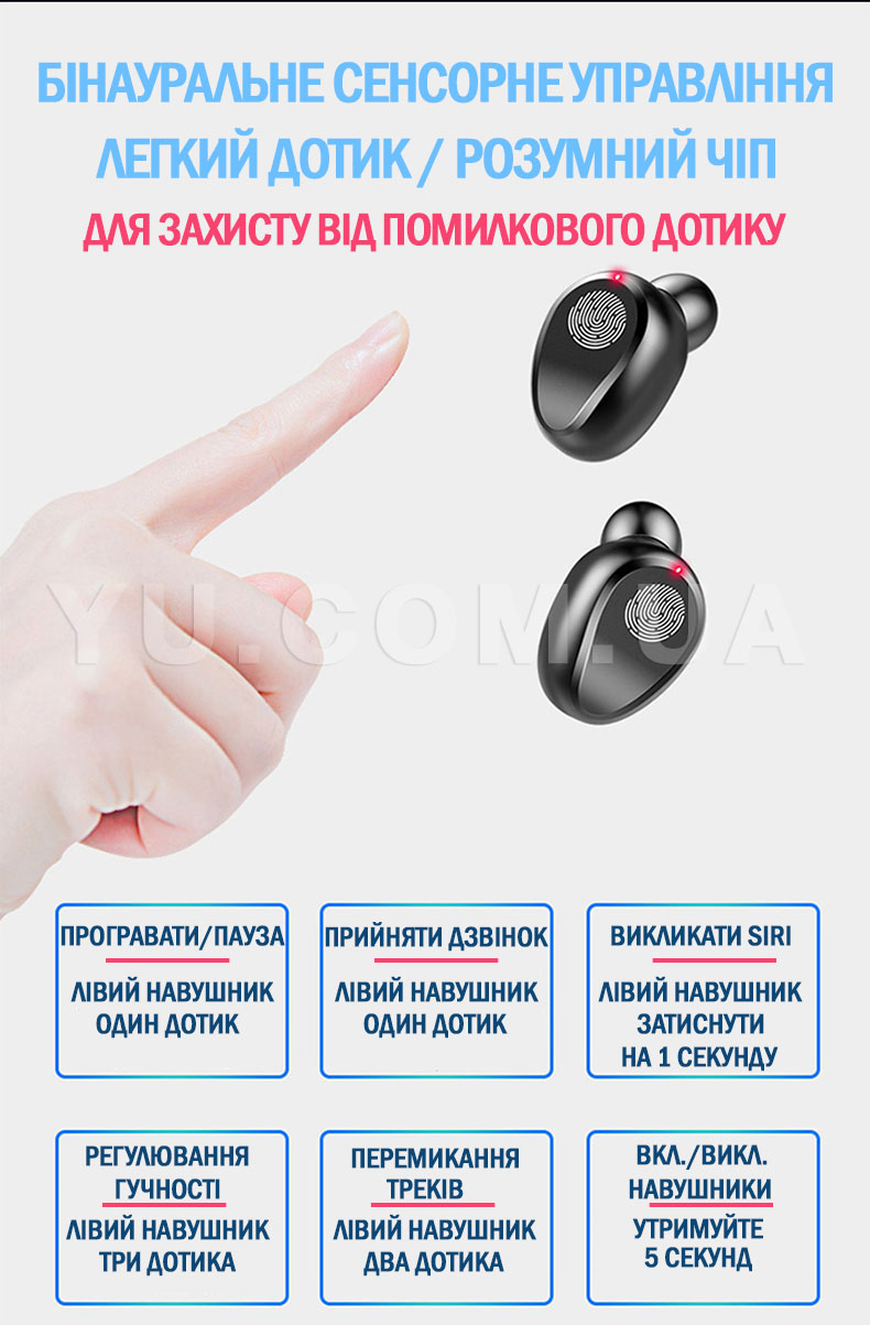 Бездротові Bluetooth навушники F9