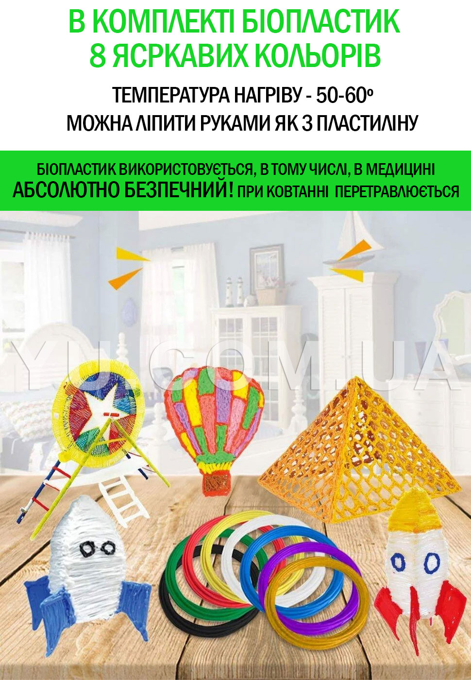 Ручка 3D акумуляторна з трафаретами Painting Pen K9902