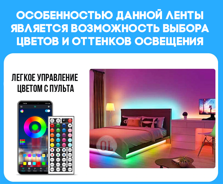 Светодиодная лента LED 5050 RGB