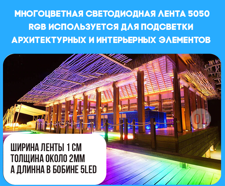 Светодиодная лента LED 5050 RGB