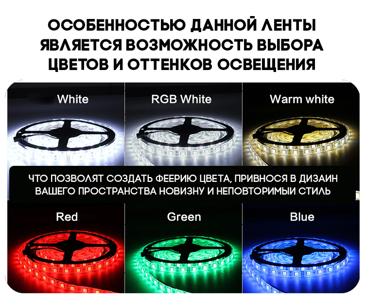 Светодиодная лента LED 5050 RGB