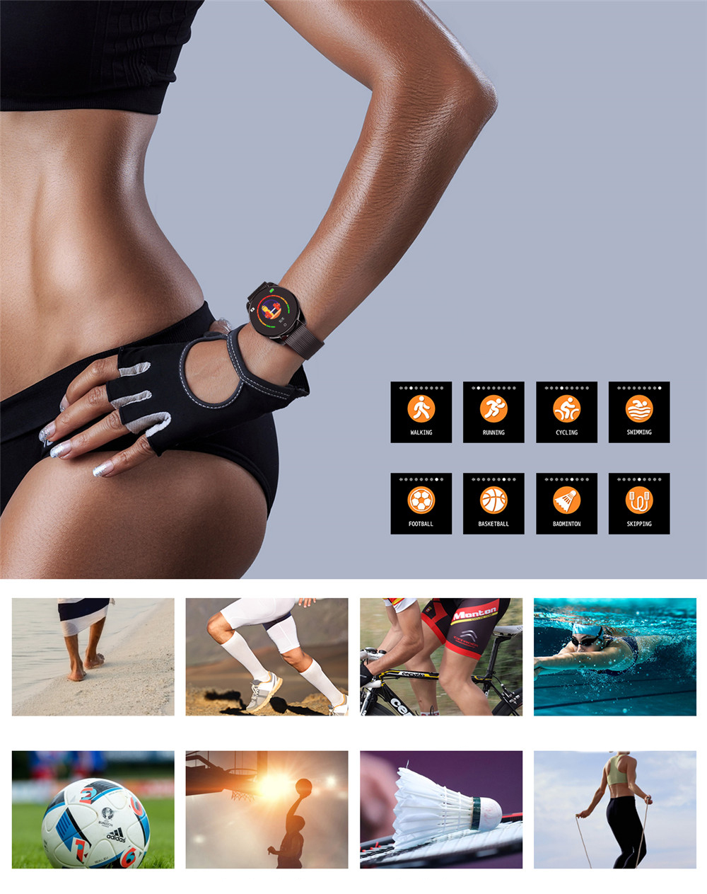 Наручний розумний годинник Smart Watch M12