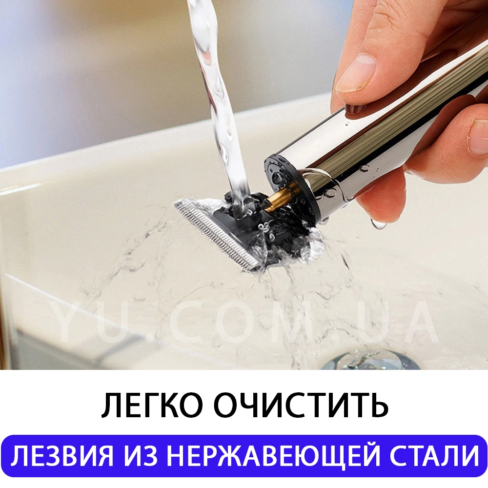 Портативна машинка для стрижки волосся Триммер VGR T9 з LED екраном Портативна машинка для стрижки волосся Триммер VGR T9 з LED екраном