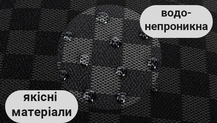 Чоловіча сумка через плече у клітинку